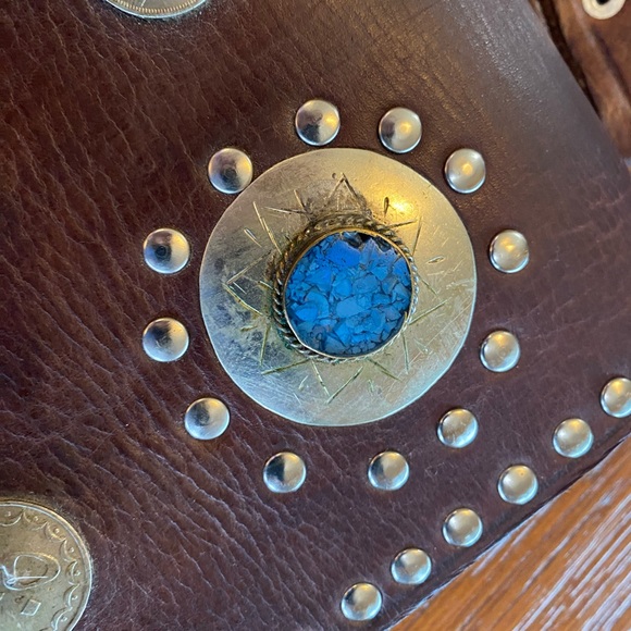 Moroccan Handmade Leather Bag - Picture 9 of 14